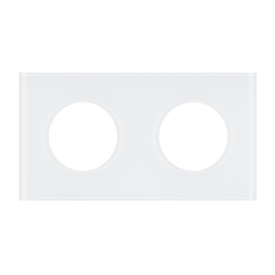 043835 - Рамка стеклянная FRM-GLARE-GC-2-WH (Arlight, -)