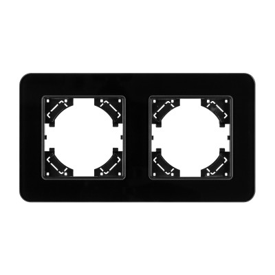 049693 - Рамка стеклянная FRM-OMALI-GS-2-BK (Arlight, -)