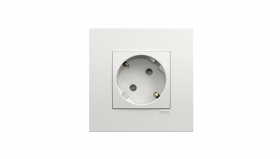 Розетка 2к+з, Efapel Quadro 45, цвет  белый