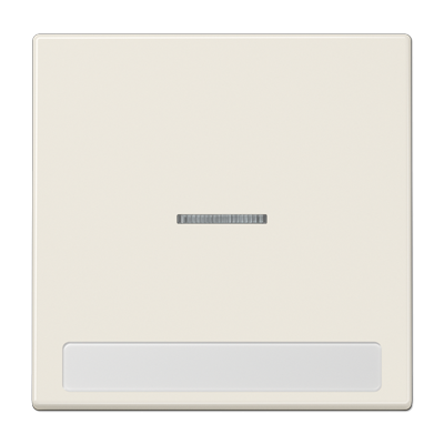 Клавиша для  выключателя с подсветкой и полем для надписи; слоновая кость, LS990NAKO5