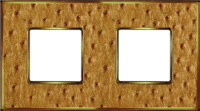 FD01322GOB Fede Vintage Tapestry Рамка 2-ная, Alienagold-Bright Gold