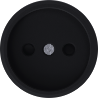 Donel D16 матовый карбон Накладка для розетки без заземления, со шторками 16A 250 В~, DO21630