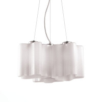 ST LUCE SL117.503.03 Люстра подвесная ST-Luce Серебристый/Белый с полосками E27 3*60W