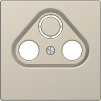 MTN4123-6033 - Merten D-Life ЦЕНТРАЛЬНАЯ НАКЛАДКА TV розетки, 2/3 отверстий, САХАРА, Schneider Electric