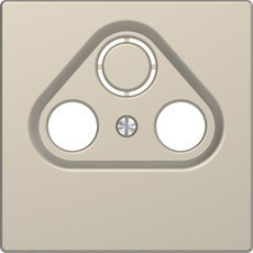 MTN4123-6033 - Merten D-Life ЦЕНТРАЛЬНАЯ НАКЛАДКА TV розетки, 2/3 отверстий, САХАРА, Schneider Electric