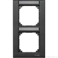 M-Plan Рамка 2-ная вертик. с полем для надписи, антр.