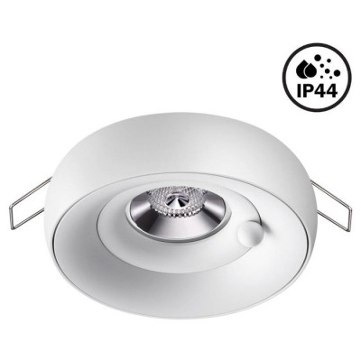Novotech 370797 SPOT NT21 293 белый/белый Светильник встраиваемый влагозащищенный IP44 GU10 50W 220V WATER