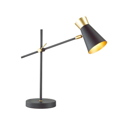LUMION 3790/1T LOFTI LN19 164 матовый черный, золотой Настольная лампа E14 1*40W 220V LIAM