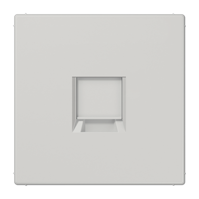 Плата (фиксация защёлкиванием) для одного модуля; термопласт; светло-серый, LS1969-1WELG