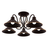 Evoluce SLE120402-05 Светильник потолочный Темно-коричневый/Черный E27 5*60W