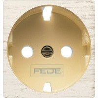FD04314BD-A Fede Fede Обрамление розетки 2К+З, White Decape/беж.