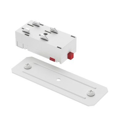 Denkirs TR2101-WH Прямой соединитель для шинопровода SMART белый