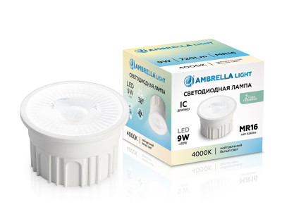 Светодиодный модуль MR16 9Вт 4000K 38°, AMBRELLA LIGHT, 212202