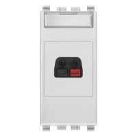 Vimar Розетка-соединитель для громкоговорителя, серебро матовое, 20583.N