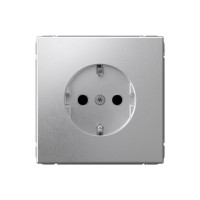 GAL000345 - ARTGALLERY РОЗЕТКА с заземлением со шторками, 16А, механизм, АЛЮМИНИЙ, Systeme Electric