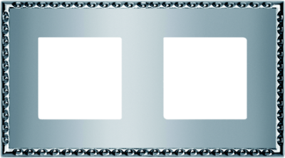 FD01212CB Fede Toledo Рамка 2-ная, Bright Chrome