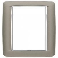 20698.C14 - Vimar Накладка с закруглениями для 8 модулей титан матовый 20698.C14 - Vimar Накладка с закруглениями для 8 модулей титан матовый