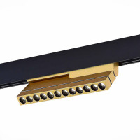 ST LUCE ST805.246.12 Магнитный трековый светильник Золотистый LED 1*12W 4000K 550Lm Ra>90 36° IP20 L220xW22xH117 48VV