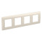 ДКС Рамка на 2+2+2+2 модуля (четырехместная), слоновая кость, RAL9001, 75014O