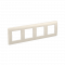 ДКС Рамка на 2+2+2+2 модуля (четырехместная), слоновая кость, RAL9001, 75014O