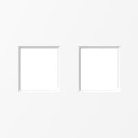 Donel A07 глянцевый белый накладка 2-я для розеток RJ45,TV,SAT , серия DB, DE86903