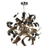 LUSSOLE BRIOSCO Люстра подвесная, цвет основания - хром, 7x40W G9, LSA-5903-07