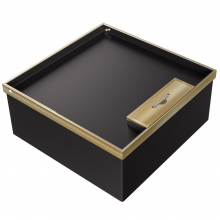 Donel Лючок в пол 24 мод. (12 мод. 45х45 мм.), латунь, в уровень с напольным покрытием, DFB24BRLVL