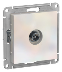 ATN000492 - ATLASDESIGN TV РОЗЕТКА проходная 4дБ, механизм, ЖЕМЧУГ, Systeme Electric