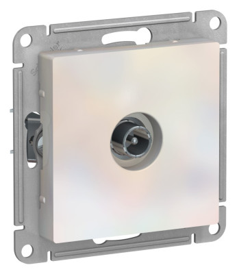 ATN000492 - ATLASDESIGN TV РОЗЕТКА проходная 4дБ, механизм, ЖЕМЧУГ, Systeme Electric