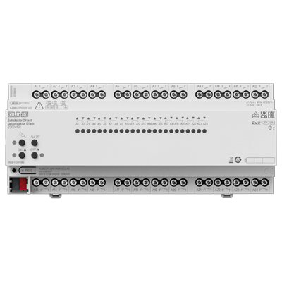 Актуатор коммутирующий, 24 каналов света/12 канала жалюзи; KNX , 230241SR