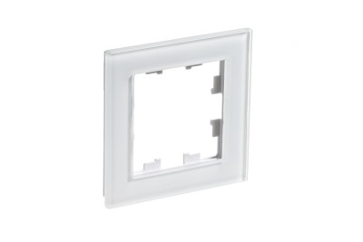 ATN320101 - ATLASDESIGN NATURE 1-постовая РАМКА, ОРГАНИЧЕСКОЕ СТЕКЛО БЕЛЫЙ, Systeme Electric