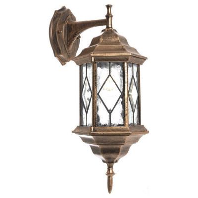 Светильник садово-парковый, 60W 230V E27 черное золото, PL122, Feron 11344