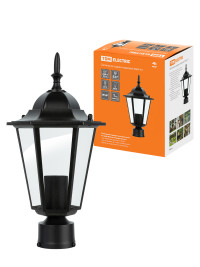 Светильник 6060-03 садово-парковый шестигранник, 60Вт, на опору, черный TDM Electric, SQ0330-0003 Светильник 6060-03 садово-парковый шестигранник, 60Вт, на опору, черный TDM Electric, SQ0330-0003