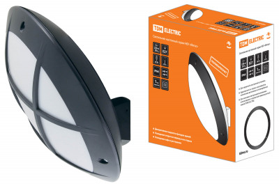 Светильник НБУ 05-60-008 "Мегас 2" черный с решеткой IP64 TDM Electric, SQ0328-0308