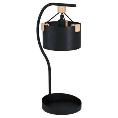 39946 Настольная лампа POTOSI, 1x40W, E27, L330, B230, H650, основание: ?250, сталь, черный/крафт бу