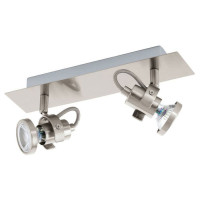 94145 Светодиодный спот TUKON 3, 2х3,3W (GU10), сталь, никель матовый