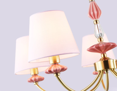 Подвесной светильник с керамикой E14*5, AMBRELLA LIGHT, LH75024