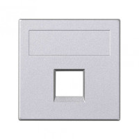 Simon Cima 500 Алюминий Адаптер для 1 шт RJ-45 CJ545.., CJ645.., CJ6A45F, 50х50мм,, 50000185-033
