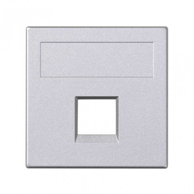 Simon Cima 500 Алюминий Адаптер для 1 шт RJ-45 CJ545.., CJ645.., CJ6A45F, 50х50мм,, 50000185-033