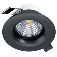 98607 Светодиод. встраиваемый светильник SALICETO димм., 6W(LED), ?88, 380lm, 3000K, алюминий, черны