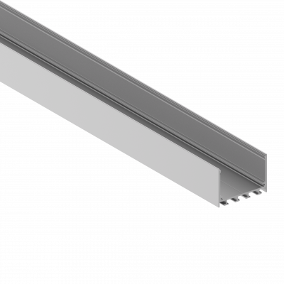 Donel,Накладной алюминиевый профиль, 50х35х3000. Цвет: Анодированное серебро,Серия:DN8ALE, DN18511H3Alu