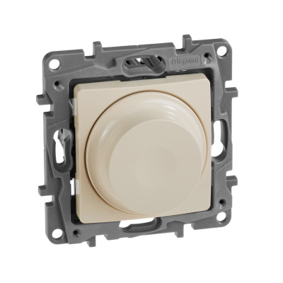 Legrand Диммер поворотно-нажимной универсальный LED - Legrand Etika - 300Вт без нейтрали - слоновая кость, 672319