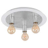 97495 Светодиод. потолочный светильник PASSANO, 3х4W (E27), 3х330lm, ?450, H195, сталь, белый, сереб