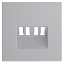 Накладка для розетки акустической 4-местной , S70 (серый), VLS001516