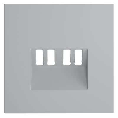 Накладка для розетки акустической 4-местной , S70 (серый), VLS001516