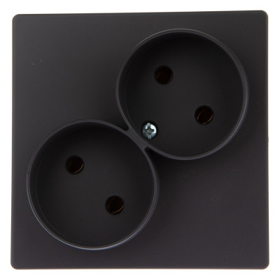 Simon Розекта 2х2К без защ штор, графит, 2450457-038