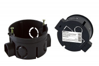 Установочная коробка СП D68х40мм, саморезы, стыковочные узлы, IP20,  инд. штрихкод, TDM Electric, SQ1402-0910