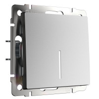 Werkel W1110165/ Выключатель одноклавишный с подсветкой (серебряный матовый), a063607