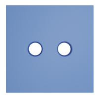 Накладка для розетки телевизионной оконечной TV+SAT, S70 (деним), VLS001615