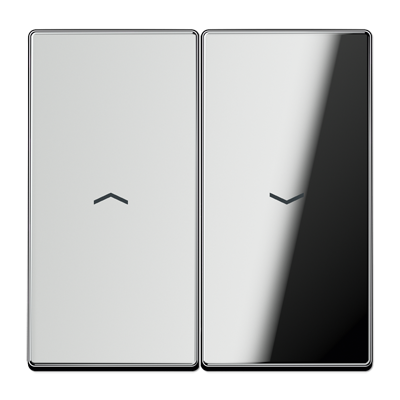 Клавиша для выключателя управления жалюзи; полированный хром, GCR2995P